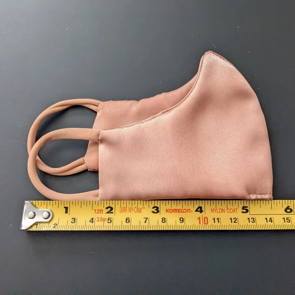 5/$25! New Satin Mask Rose Gold Child Size